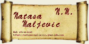 Nataša Maljević vizit kartica